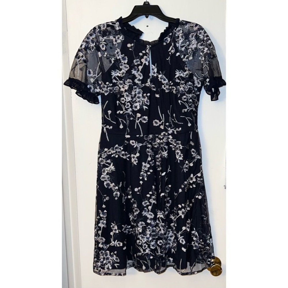 Floral Navy Cocktail Dress